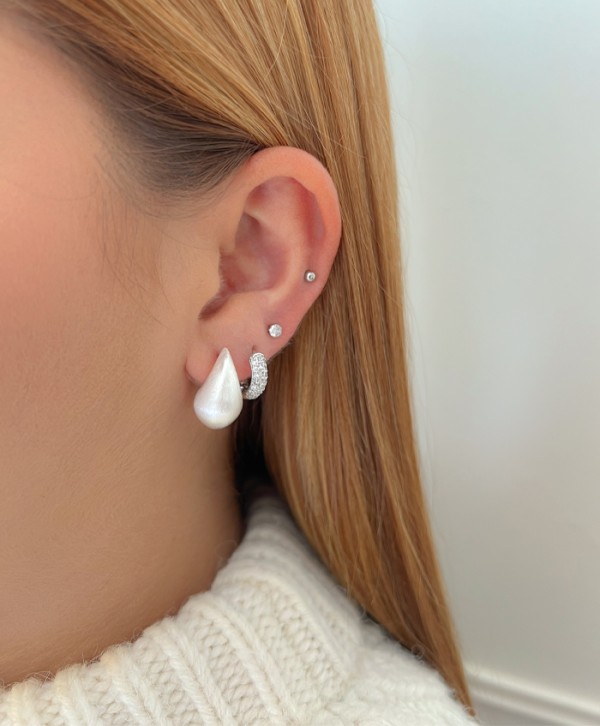 Aretes gotas marmoleadas