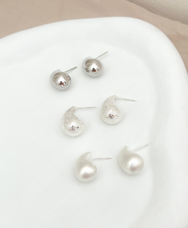 Aretes gotas marmoleadas