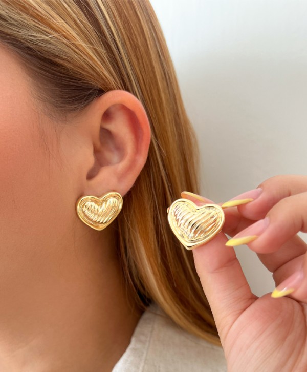 Aretes maxi corazón