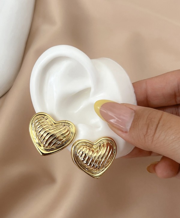 Aretes maxi corazón