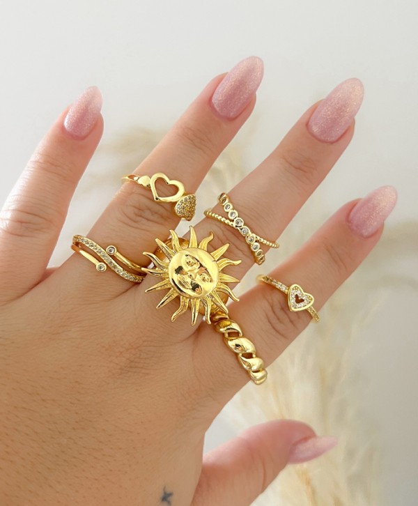 Anillo doble circulo