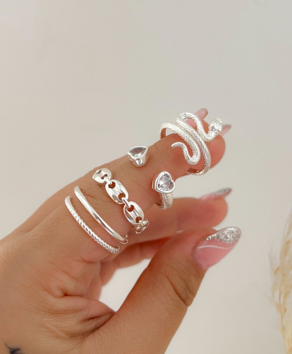 Anillo love silver