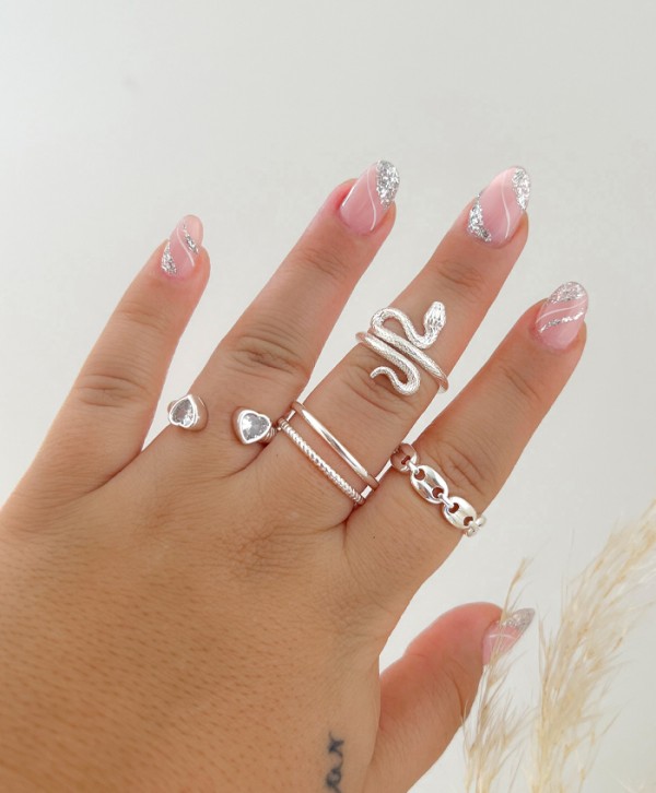 Anillo love silver