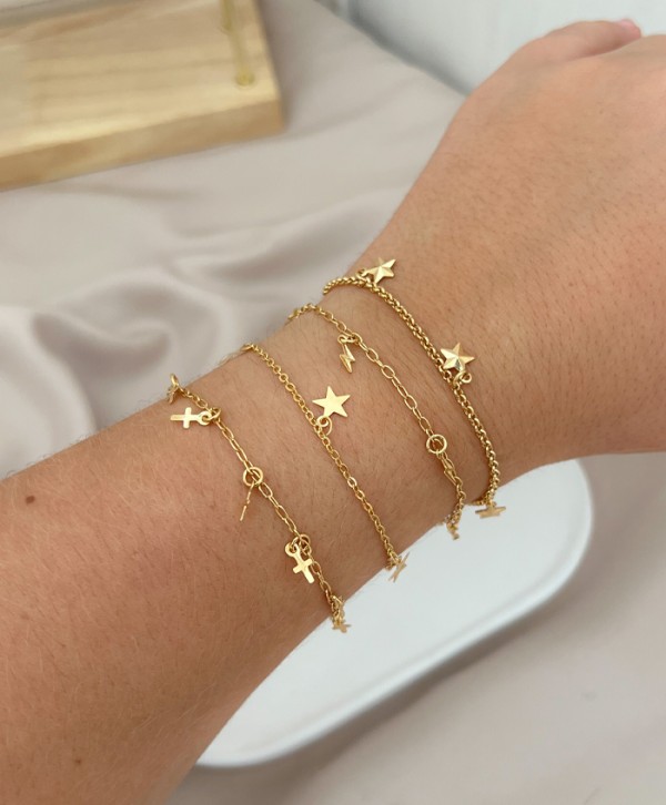 Pulsera estrellas planas